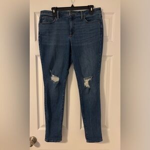 Universal Thread Distressed Medium Wash High Rise Skinny Jeans Women’s 14/32R